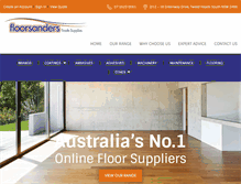 Tablet Screenshot of floorsanderstrade.com.au